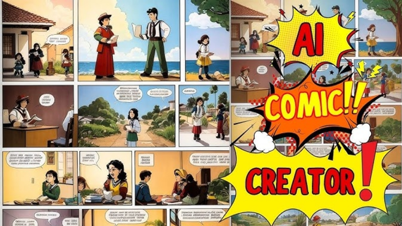 AI comic strip